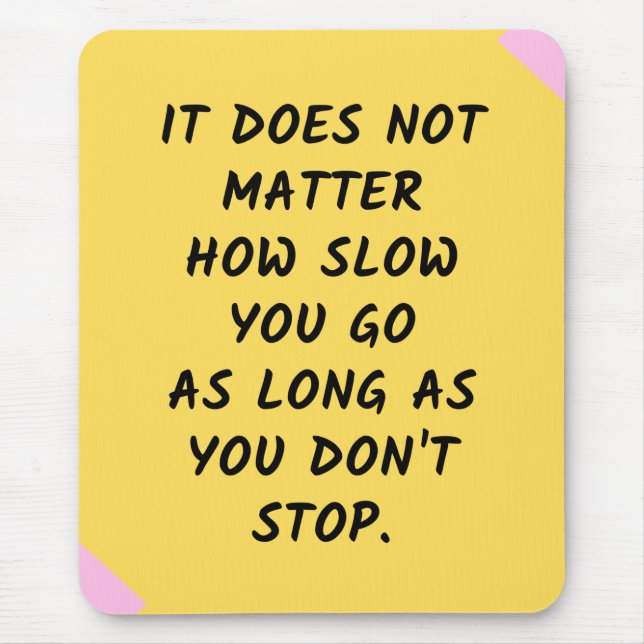Erfolgsquote Motivierend / Inspiration Zitat Mousepad (Vorne)
