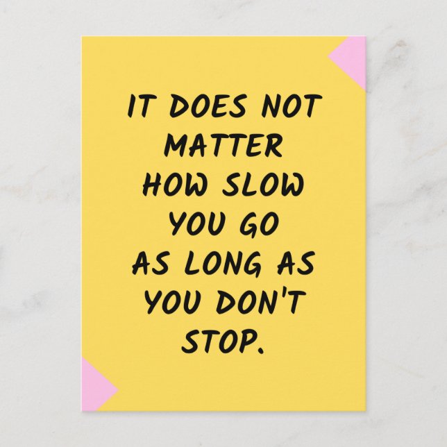 Erfolgsquote Motivierend / Inspiration Zitat Postkarte (Vorderseite)