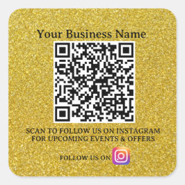 Erfolgssuche: QR-Code-Aufkleber für Unternehmen Quadratischer Aufkleber