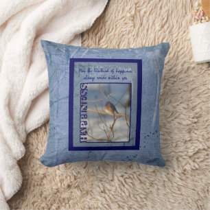 Erfolgsvogel, inspirierend kissen