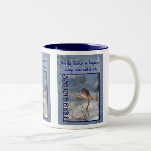Erfolgsvogel, inspirierend zweifarbige tasse