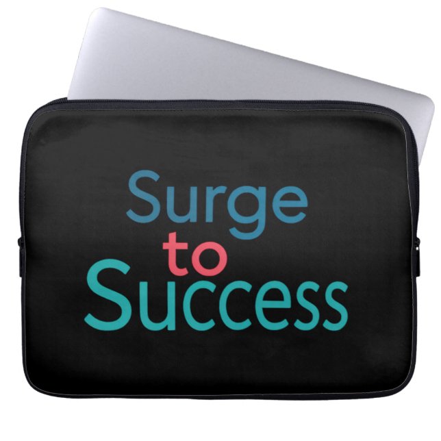 Erfolgswelle Laptopschutzhülle (Vorderseite)