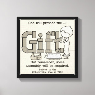 Erforderliche Assembly Leinwanddruck