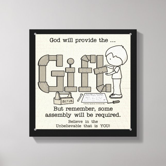 Erforderliche Assembly Leinwanddruck (Vorderseite)