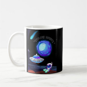 Erforsche die Unendlichkeit Kaffeetasse