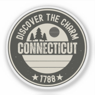 Erforschen Sie Connecticut - Designs für jede Love Aufkleber
