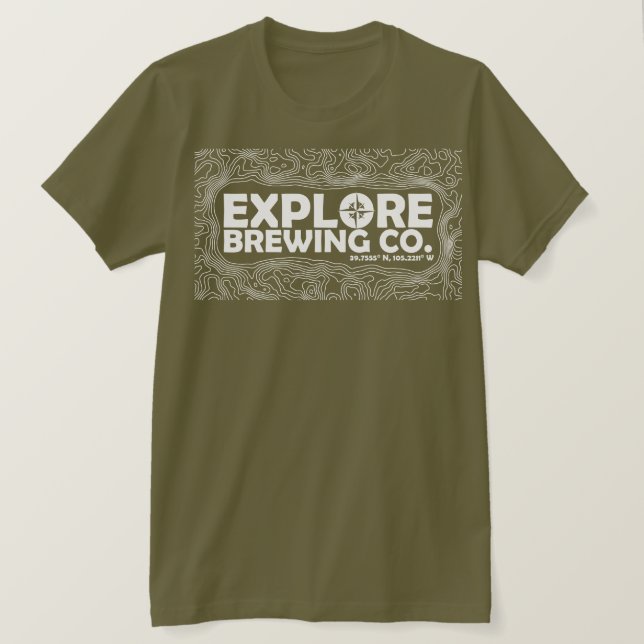 Erforschen Sie das Brauen (weißer Druck) T-Shirt (Design vorne)