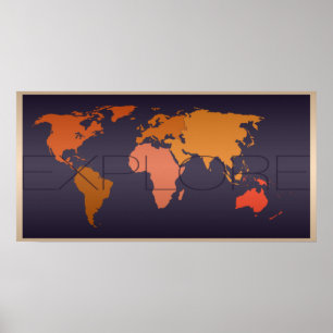 Erforschen Sie Weltkarte-Plakat Poster