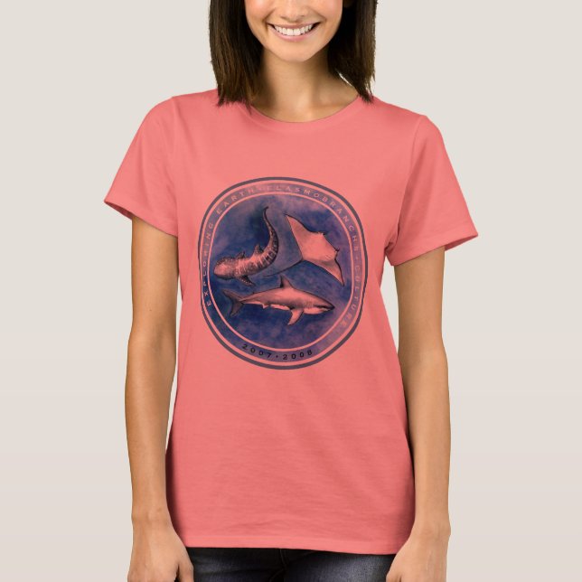 Erforschung der Erde, der Elasmobranchen und der K T-Shirt (Vorderseite)