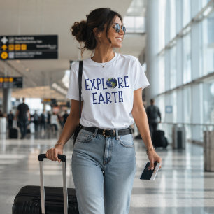 Erforschung der Erde Tri-Blend Shirt