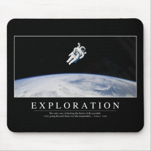 Erforschung: Inspirierend Zitat 1 Mousepad