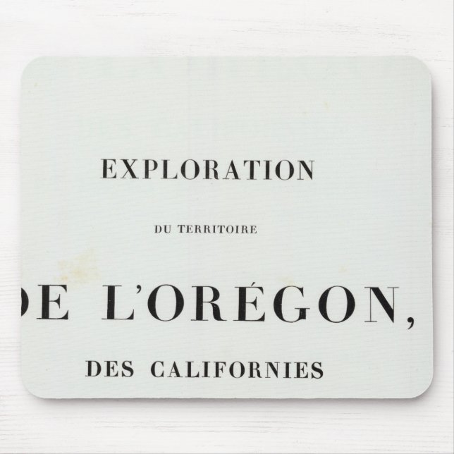 Erforschung von Oregon 3 Mousepad (Vorne)