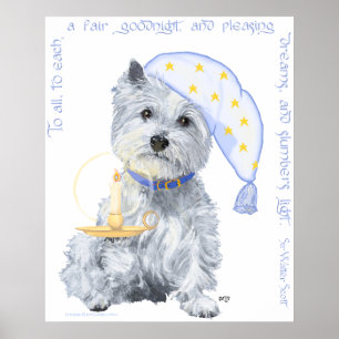 Erfreuliche Westie-Träume Poster