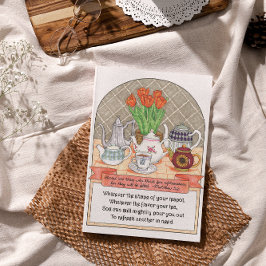 Erfrischende Teapots Geburtstagskarte Karte