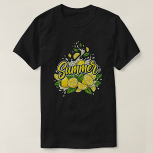 Erfrischender Sommer-Limonaden-Splash Tropisches O T-Shirt
