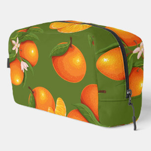 Erfrischendes Orangenmuster Waschbeutel
