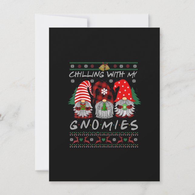 Erfrischung mit Gnomen Weihnachten Weihnachten Buf Einladung (Vorderseite)