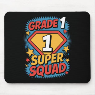 Erfste-Klasse-Superhelden-Truppe 1. Jahr Kinder zu Mousepad