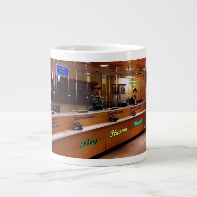 Erfüllen Sie unsere Quote Jumbo-Tasse (Vorderseite)