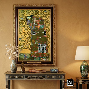 Erfüllung aka Der Kuss von Gustav Klimt Poster