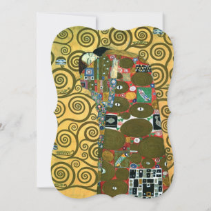 Erfullung (Der Kuss) von Gustav Klimt Hochzeit Einladung