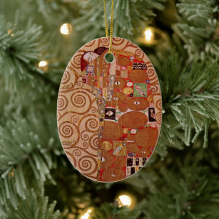 Erfüllung durch Gustav Klimt, Vintager Jugendstil Keramik Ornament