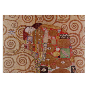 Erfüllung durch Gustav Klimt, Vintager Jugendstil Schneidebrett