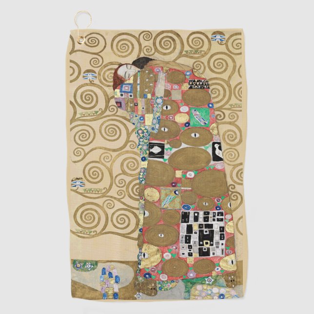 Erfüllung, Gustav Klimt Golfhandtuch (Vorderseite)