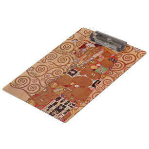 Erfüllung von Gustav Klimt, Vintage Art Nouveau Klemmbrett