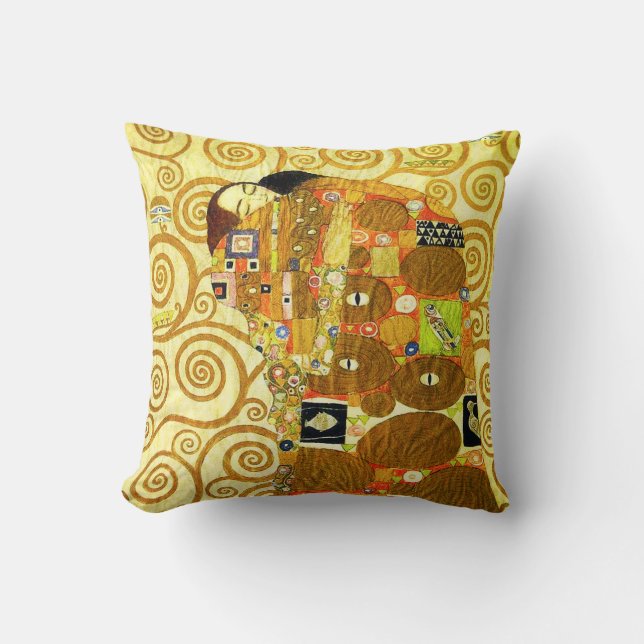 Erfüllungs-Kissen Gustav Klimt Kissen (Vorderseite)