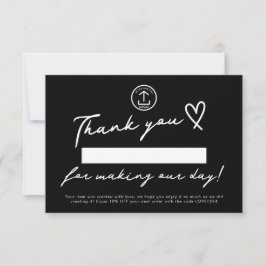 Erfüllungscode für kleine Unternehmen Dankeskarte