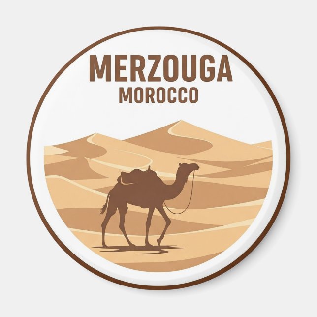 Erg Chebbi Merzouga Marokko Reise Magnet (Vorne)