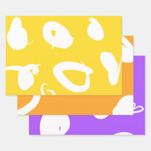 Ergänzende Set Wrapping Paper-Flachblätter Geschenkpapier Set