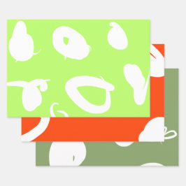 Ergänzende Set Wrapping Paper-Flachblätter Geschenkpapier Set