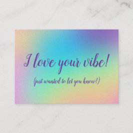 Ergänzungskarten "I Liebe Your Vibe" Visitenkarte