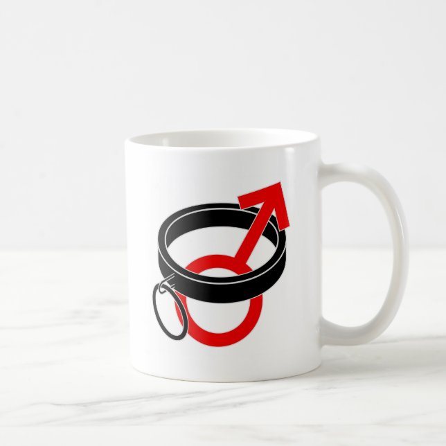 Ergattertes männliches Symbol Kaffeetasse (Rechts)