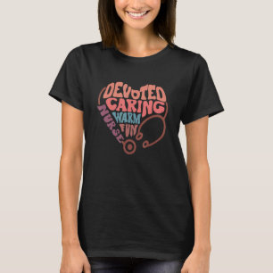 Ergebene Fürsorgliche Warme Lustige Krankenschwest T-Shirt