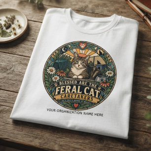 Ergebener Waldgrüner Vintage-Wilder-Kater Tri-Blend Shirt