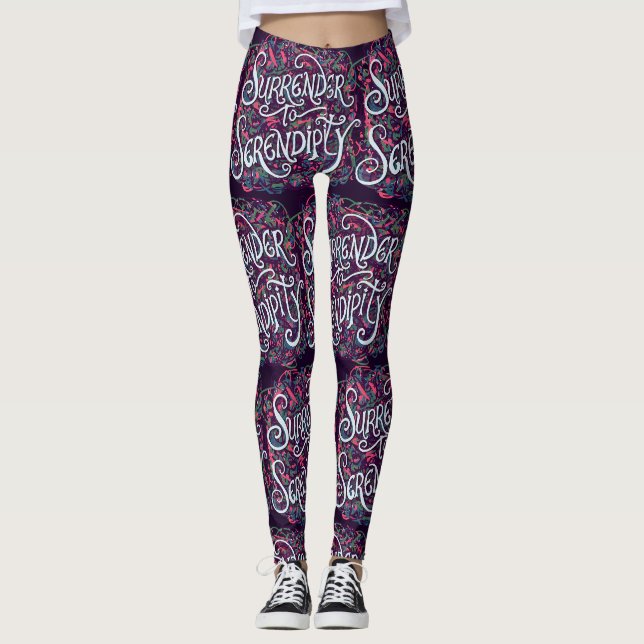 Ergib dich der Serendipität Leggings (Vorderseite)