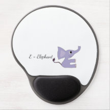 Ergonomisches Lila-Elefanten-Mauspad - E-Elefant