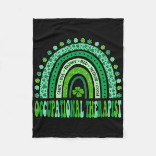 Ergotherapeut St Patricks Day Regenbogen Ot  Fleecedecke