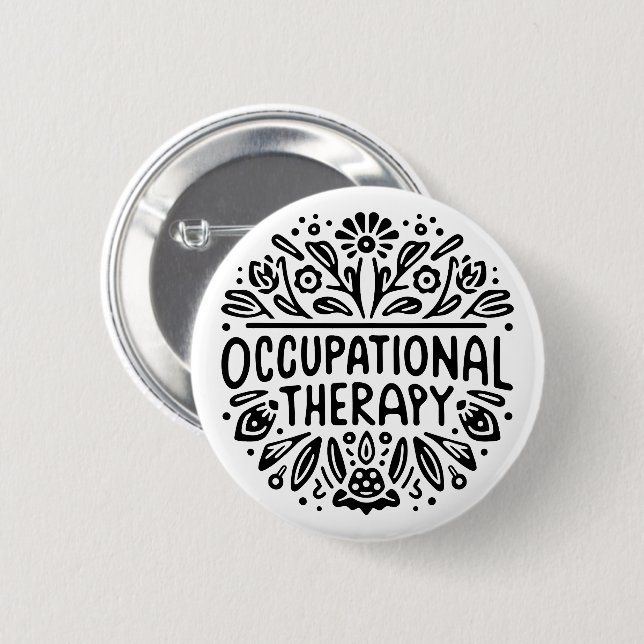 Ergotherapeutin Button (Vorne & Hinten)