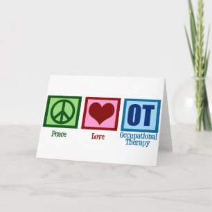 Ergotherapie-Büro-Weihnachten Frieden Liebe Karte