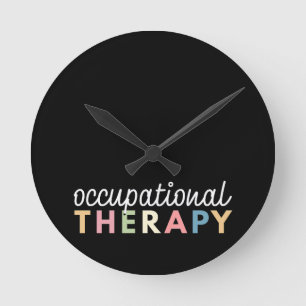 Ergotherapie COTA Therapeut Runde Wanduhr