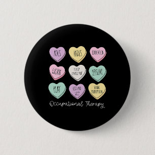 Ergotherapie-Gesprächsherzen Valentinstag Button