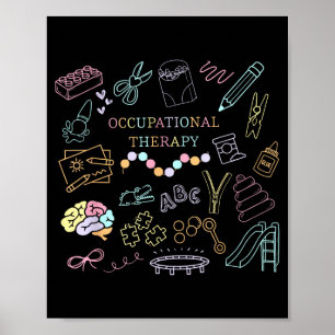 Ergotherapie lustige Therapie Humor Design Poster