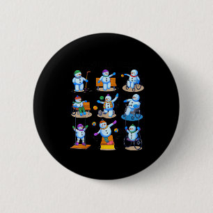 Ergotherapie Ot Weihnachten Lustiger Schneemann Xm Button