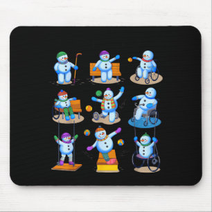 Ergotherapie Ot Weihnachten Lustiger Schneemann Xm Mousepad