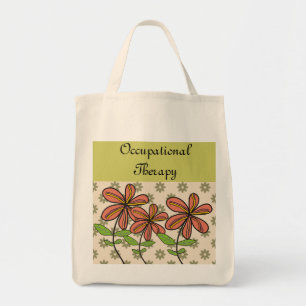 Ergotherapie-Tasche Kunstvolle Blumen Tragetasche