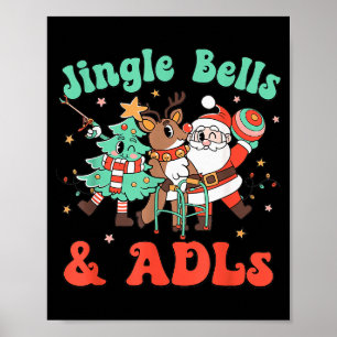 Ergotherapie Weihnachts Rentier Santa Adls Poster